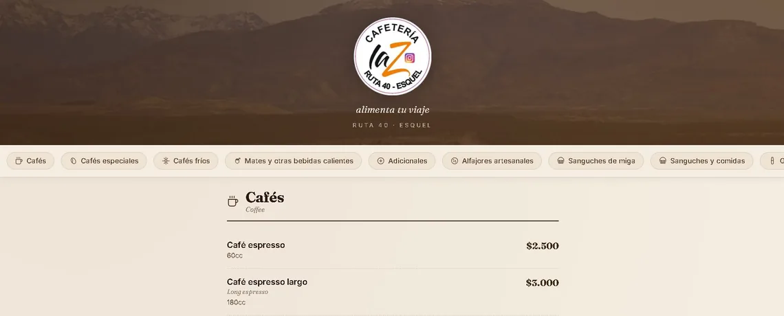 Sitio de Café La Z, café de especialidad